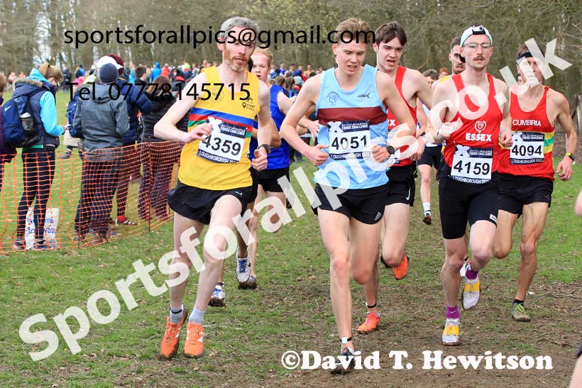 Senior Mens 2022 CAU Inter Counties Cross Country, Prestwold Hall, Loughborough.  Photo: David T. Hewitson/Sports for All Pics